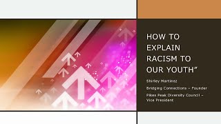Conversations That Count: “How to Explain Racism to our Youth” 4/22/2021 Hosted by Shirley Martinez