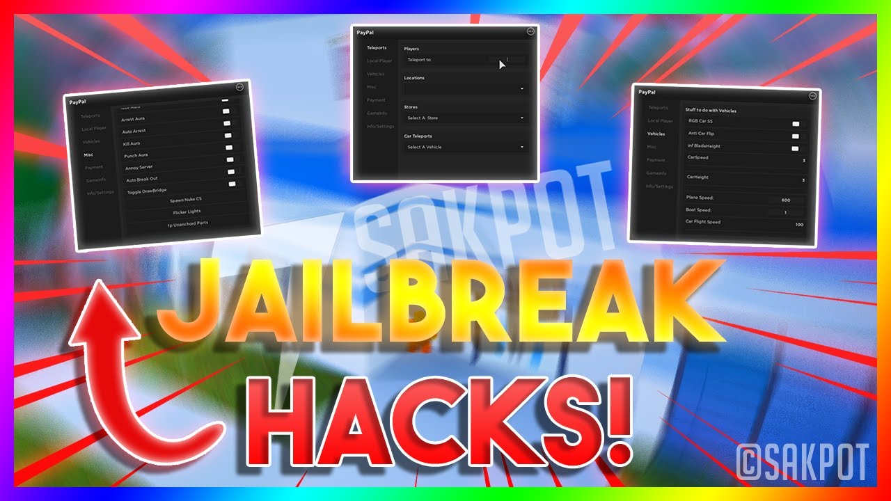 Jailbreak Script : Jailbreak Script GUI Hack Roblox Paypal ...