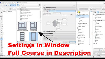 settings in windows |settings in windows in archicad |settings in windows in archicad 24