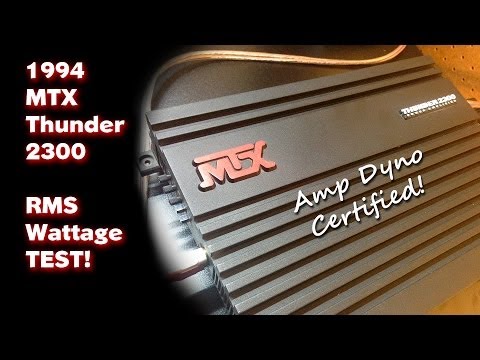 1994 MTX Thunder 2300 Full Amp Dyno Wattage Test