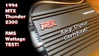 1994 MTX Thunder 2300 Full Amp Dyno Wattage Test