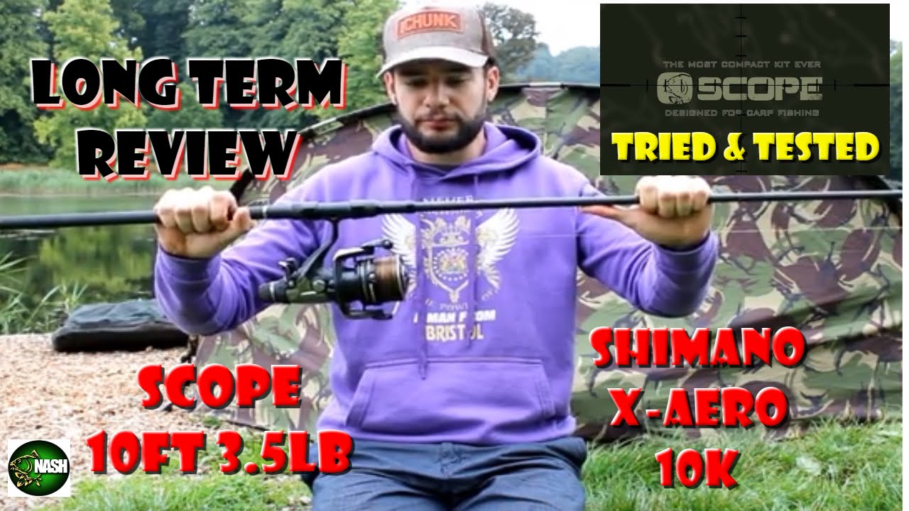 NASH** SCOPE RODS  SHIMANO X-AERO 10K BAITRUNNER - THE REVIEW 