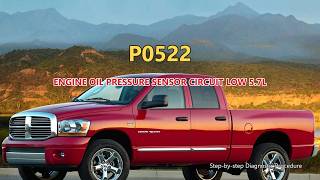 P0522 Dodge RAM 1500 - Engine Oil Pressure Sensor Circuit Low 5.7L | Step-by-Step Diagnosis