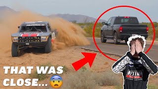 Near Miss?! Trophy Truck Suspension Testing San Felipe 250 EP 2