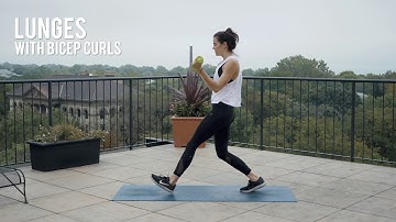Lunges With Bicep Curls