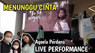 Aqeela Nyanyi Bareng Aqeevers Dan Syaqeel Menunggu Cinta  Aqela Calista Djs Dari Jendela Smp