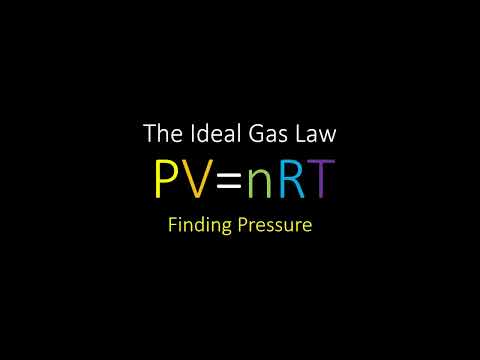 וִידֵאוֹ: כיצד למצוא את הלחץ של גז אידיאלי