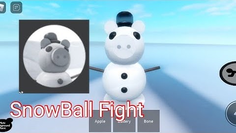 How To Get SnowBall Fight Badge In The Piggy Battle