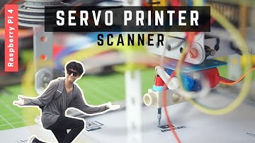 Making a Calibrated SERVO PRINTER / PLOTTER using Strings and Pulleys | Raspberry Pi 4