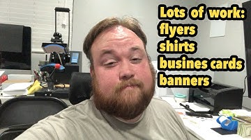 All day production for the HP latex and Konica - lots of time lapse - vlog 234 - Print Shop Updates