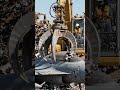 Exavater crushing fighter jet