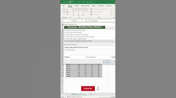 Highlight Active Rows In Excel | Data Rows Highlight Kaise Kre Excel Mein #pc #motivation
