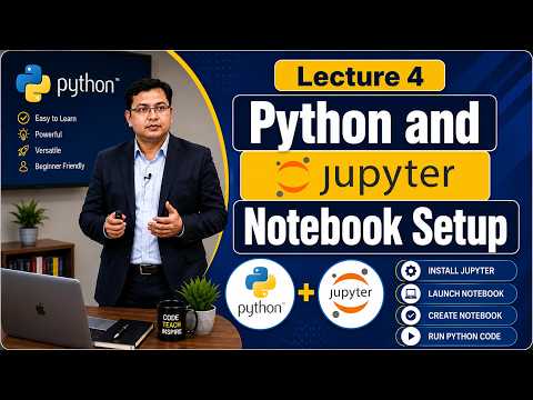 Lec 4 How to Install Python with jupyter-Step-by-Step Guide for Beginners #python #pythonprogramming