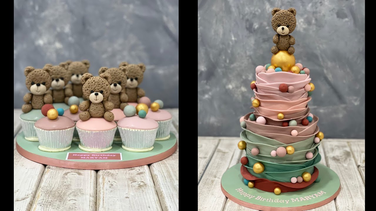 Bear Cake & CupCakes