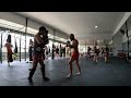 Muaythai Padwork and having FUN- Rattachai Muaythai Kru Miki COMMENTARY-coaching online