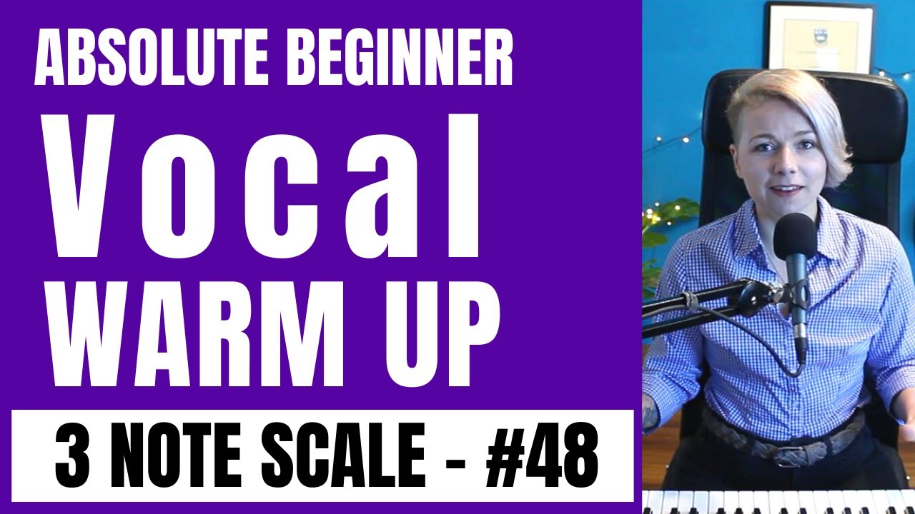 3 note Singing Exercise for absolute Beginner Singers Vocal Warm Up
