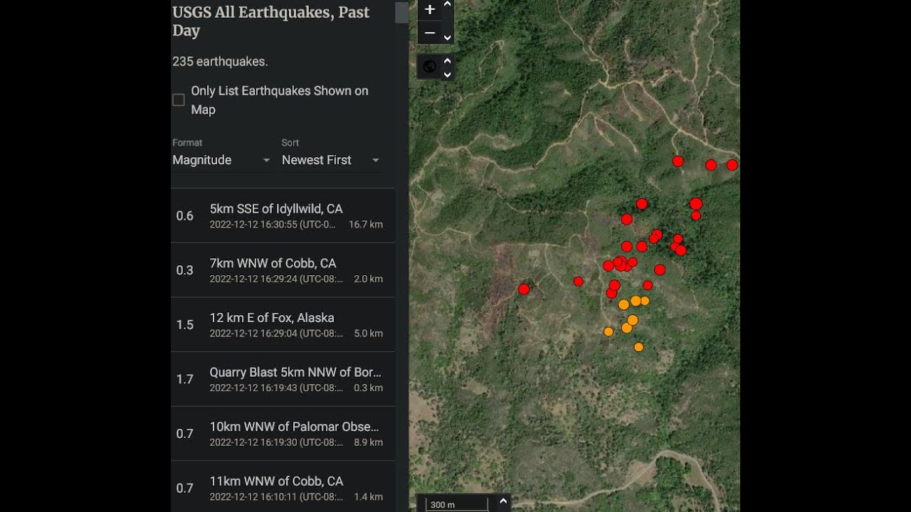 Major swarm of Earthquakes near The Geysers happening now! Update #52 12/12/2020
