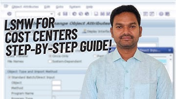 LSMW for Cost Centers in SAP | Step-by-Step Guide | SAP FICO Training | MyERP Hub
