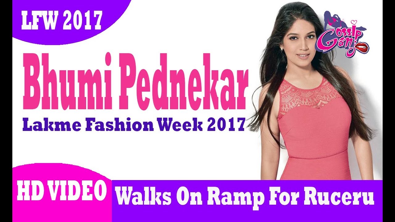 Bhumi Pednekar Walks On Ramp For Ruceru At LFW Winter Festive 2017