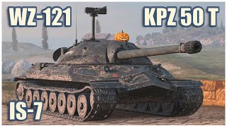 ИС-7, Kpz 50 t & WZ-121 • WoT Blitz Gameplay