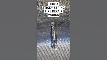 How a Sticky String Tire Repair Kit Works #tirerepair #tirestring #howitworks #tireplug