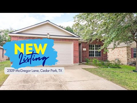 2309 McGregor Lane, Cedar Park, TX home video tour