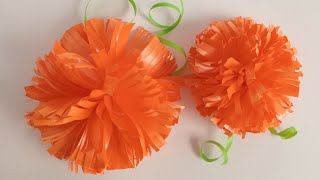 Flor De Cempasuchil Hecha Con Listón Celoseda