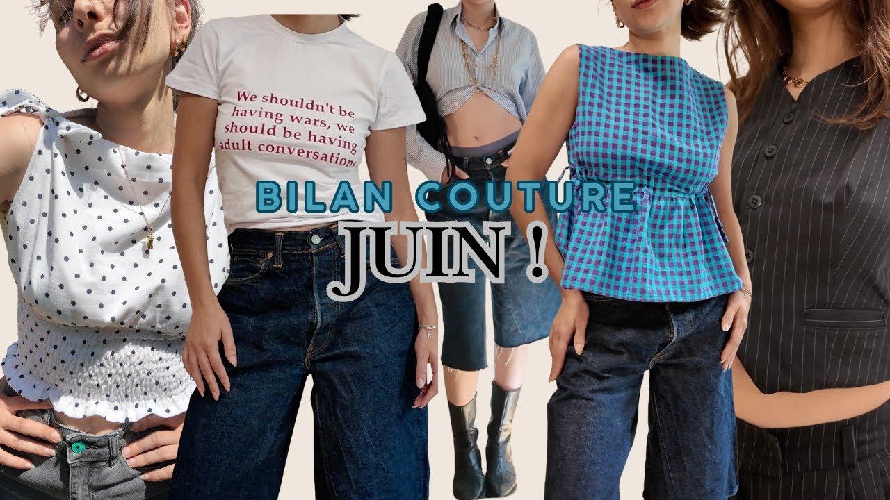 Bilan couture Juin | Des Patrons FAIT MAISON, Le Gilet Pompon et de  l'upcycling