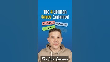 The 4 German cases 📌 Explained in a flash!