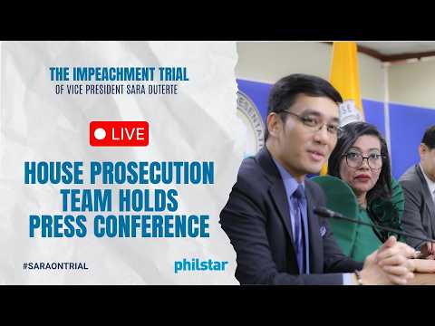 LIVE:  House Impeachment prosecution team holds press conference | August 21, 2026
