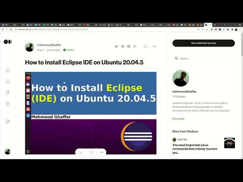 How to install Eclipse (IDE) on Ubuntu 20.04.5