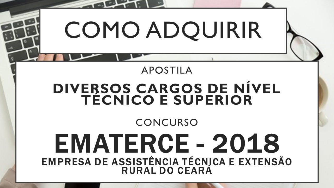 Baixar Apostila Concurso EMATERCE 2018 - Ceará