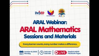 ARAL Webinar: ARAL Mathematics sessions and materials! Rewatched