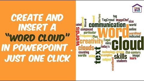 Create and Insert a "Word Cloud" in One click in powerpoint presentation. #stayhome learn #withme