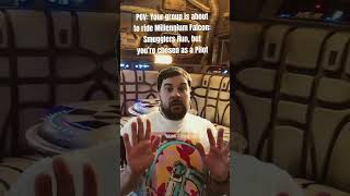 Riding Millennium Falcon: Smugglers Run, but chosen as a pilot #comedy #disneyland