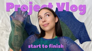Knit a baggy tee with me - start to finish