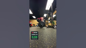 Metric VBT Conventional Deadlift 425lbs #weightliftingtechnique