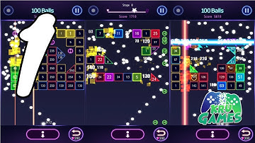 Bricks Breaker Hit - Glow Balls Gameplay Walkthrough #1 (Android, IOS)