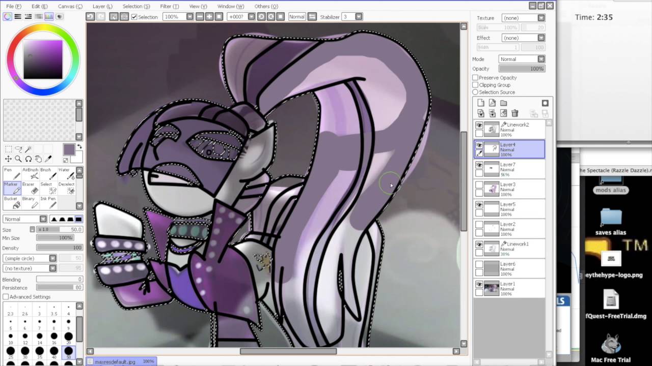 Razzle Dazzle (MLP) SpeedPaint YouTube