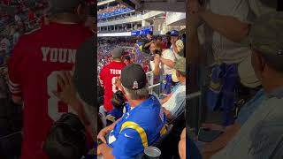 Angry L.a. Rams Fans Confront 49Ers Fans At Sofi Stadium On 10302022