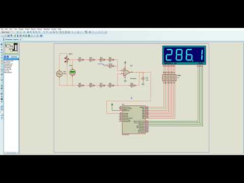 How to make an AC high voltage voltmeter with PIC16F73 Mirco-controller and Op-Amp.