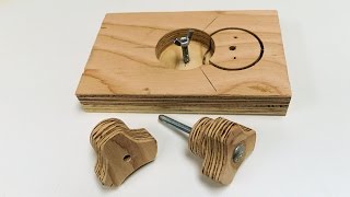 Details on the jig in the build article: http://www.ibuildit.ca/Workshop%20Projects/Jigs/star-knob-jig.html Handy to have a bunch of 