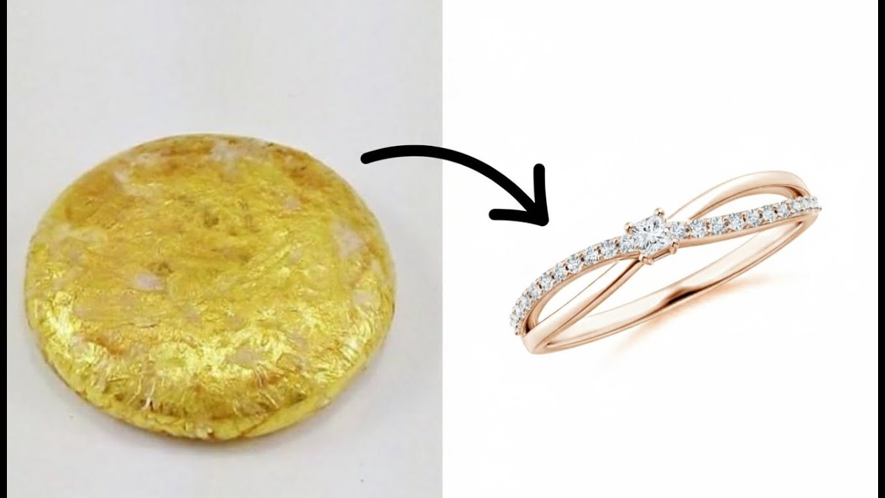 Crafting a 22K Gold Handmade Ring | Step-by-Step Jewelry Making Process ...
