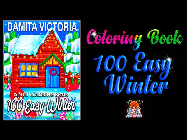 Relaxing Winter by Damita Victoria Coloring Book Flip Through