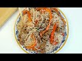 Фунчоза по-корейски с мясом || Korean Glass Noodle Salad Funchoza