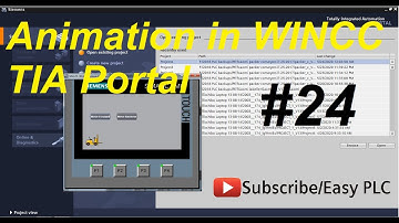 WICC TIA PORTAL HMI Animation, Movement || lesson#24 || PLC programming tutorials for beginners