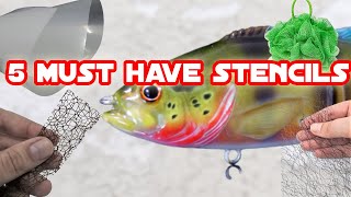 5 stencils every beginner should have for lure painting 