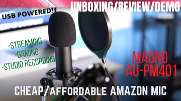 MAONO AU-PM401 Cheap Amazon Mic - Unbox/Demo!