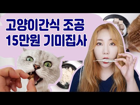 고양이간식 하울 리얼리뷰 언박싱 핫한 열빙어 고양이트릿을 먹어보았습니다 feat.마도로스펫, 건강한펫