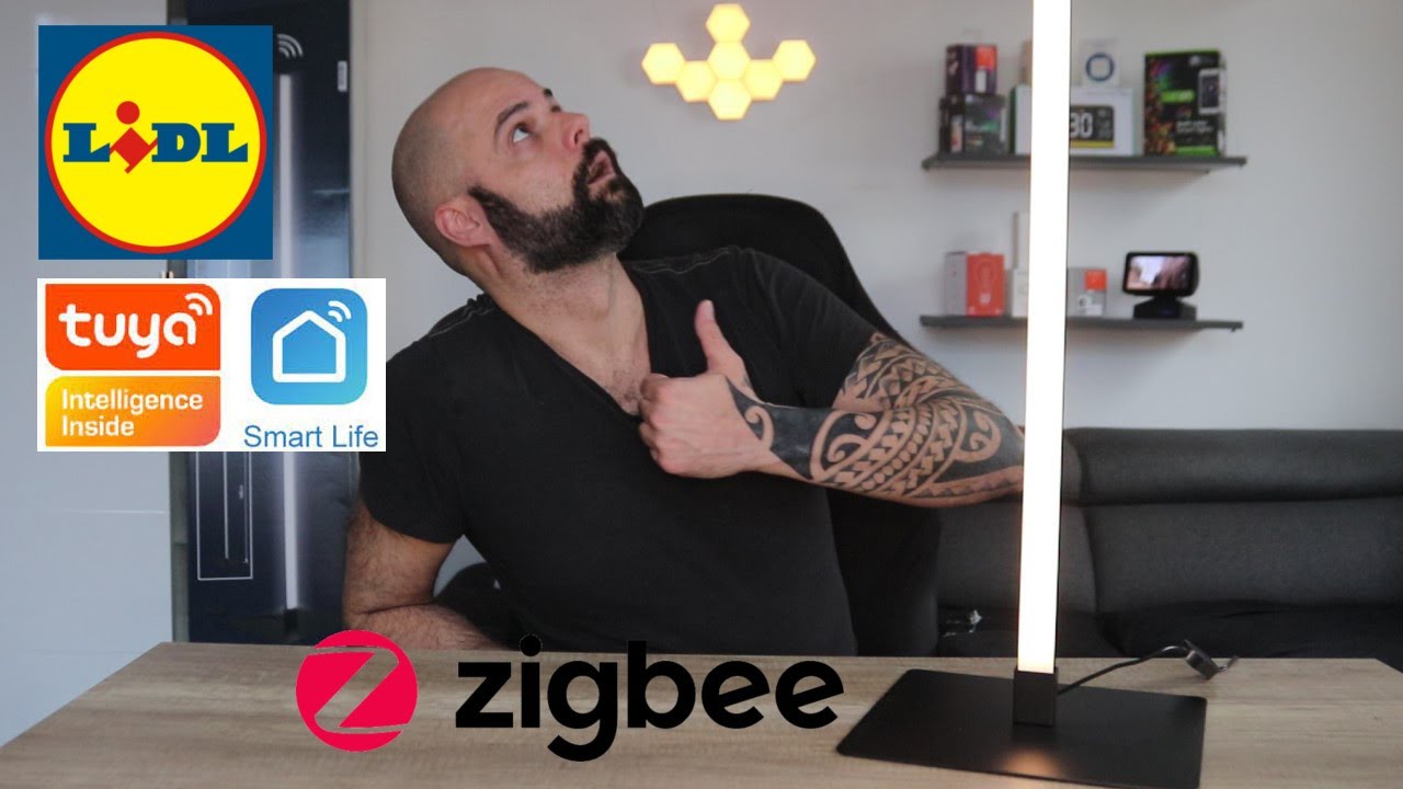 Lidl Livarno Home ZigBee LED-Stehleuchte im Test an allen Gateways - YouTube